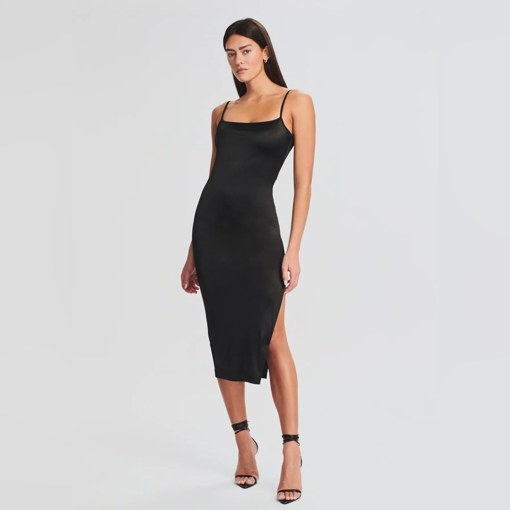 SER.O.YA Birdie MIDI Satin Bodycon Dress